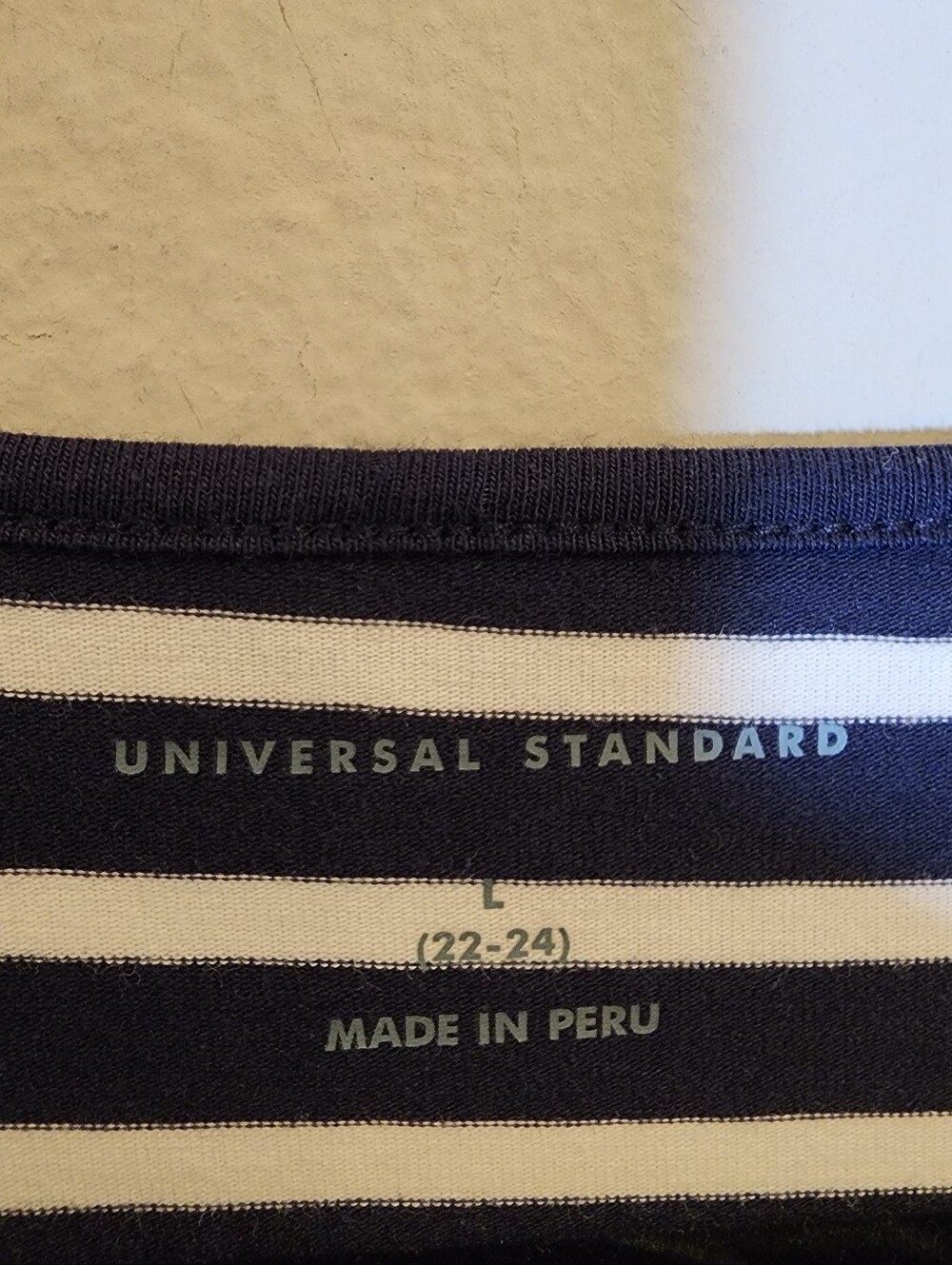 NWT Universal Standard Pima Cotton Iconic Geneva Dress Navy White Stripe 3X - Picture 4 of 16